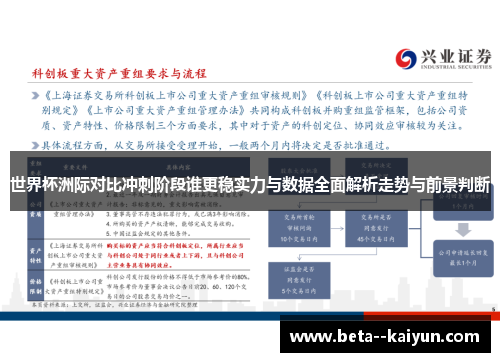 世界杯洲际对比冲刺阶段谁更稳实力与数据全面解析走势与前景判断